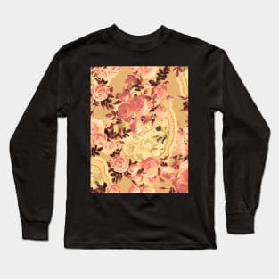 Old Rose Pattern Long Sleeve T-Shirt